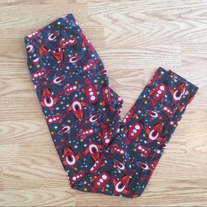 LuLaroe Rocket Ship Leggings